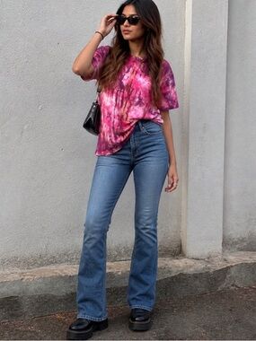 AMI Paris Alexandre Mattiussi Tie Dye pink T-Shirt Size M